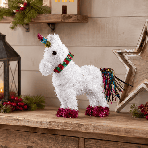Three Kings Ornaments Decor Three Kings Tinsel Unicorn Christmas Decoration