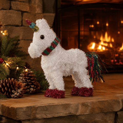 Three Kings Ornaments Decor Three Kings Tinsel Unicorn Christmas Decoration