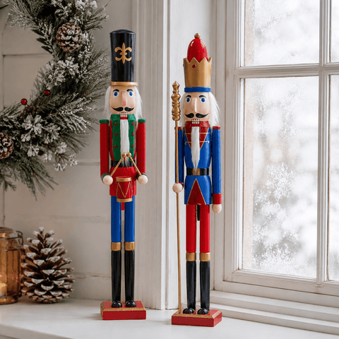 Three Kings Nutcrackers Three Kings Traditional Mega Sized Mixed Design Nutcracker – 106cm