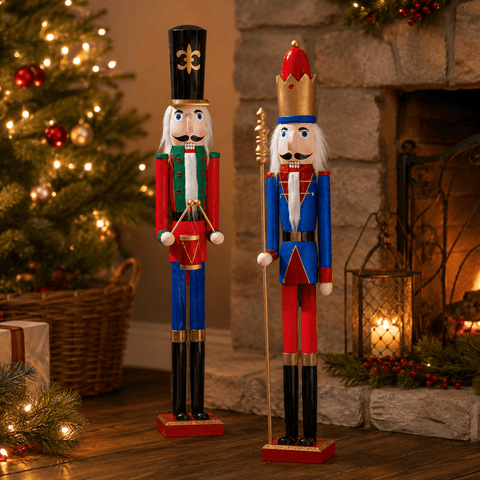 Three Kings Nutcrackers Three Kings Traditional Mega Sized Mixed Design Nutcracker – 106cm