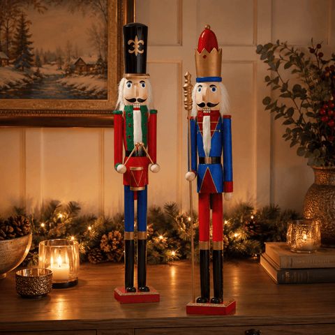 Three Kings Nutcrackers Three Kings Traditional Mega Sized Mixed Design Nutcracker – 106cm