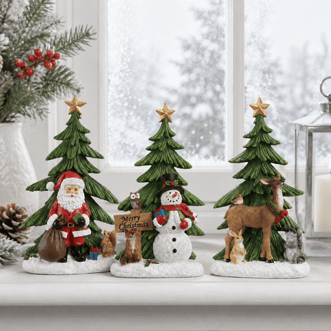 Three Kings Ornaments Decor Three Kings Tree Star Statuette – Mixed Case of 3 Designs