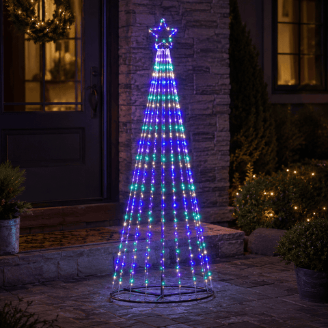 Three Kings LED String Trees Three Kings TwinkleTree Multi-coloured Christmas Tree – 1.5m