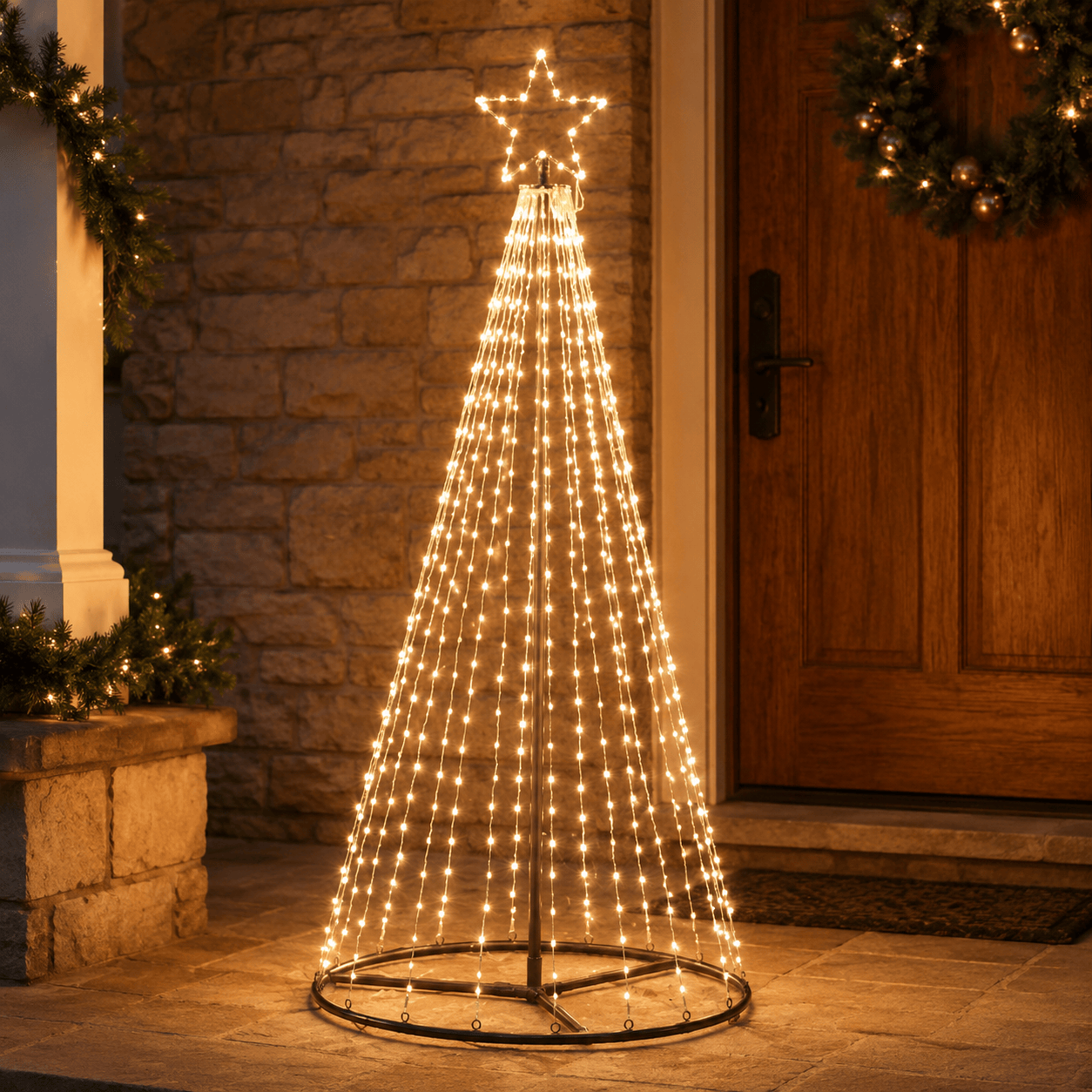 Three Kings LED String Trees Three Kings TwinkleTree Warm/Cool White Christmas Tree – 1.5m