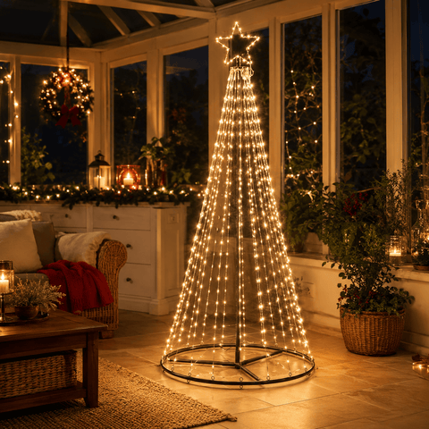 Three Kings LED String Trees Three Kings TwinkleTree Warm/Cool White Christmas Tree – 1.5m