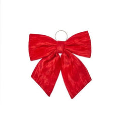 Three Kings Hanging Decor 22cm Three Kings Velvet Bow Ruby - Assorted Sizes