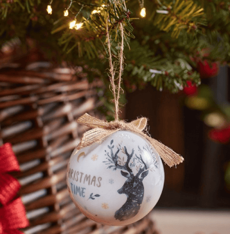 Three Kings Ornaments Decor Three Kings Vintage Baubles Stag 7pc