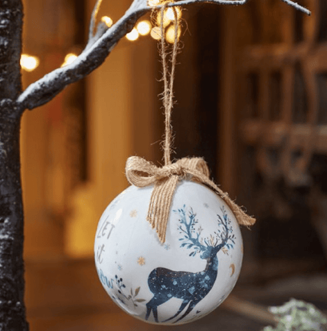 Three Kings Ornaments Decor Three Kings Vintage Baubles Stag 7pc