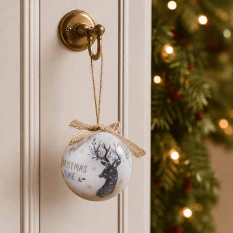 Three Kings Baubles Three Kings Vintage Baubles Stag Design – 7pc Set