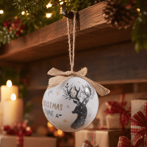 Three Kings Baubles Three Kings Vintage Baubles Stag Design – 7pc Set