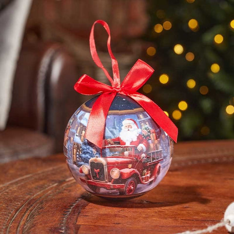 Three Kings Baubles Three Kings Vintage Driving Santa Christmas Bauble