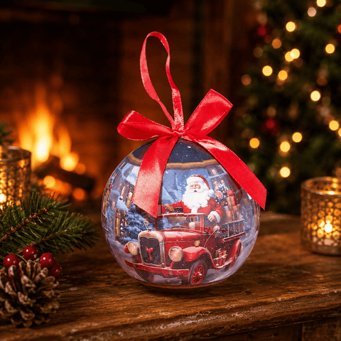 Three Kings Baubles Three Kings Vintage Driving Santa Christmas Bauble