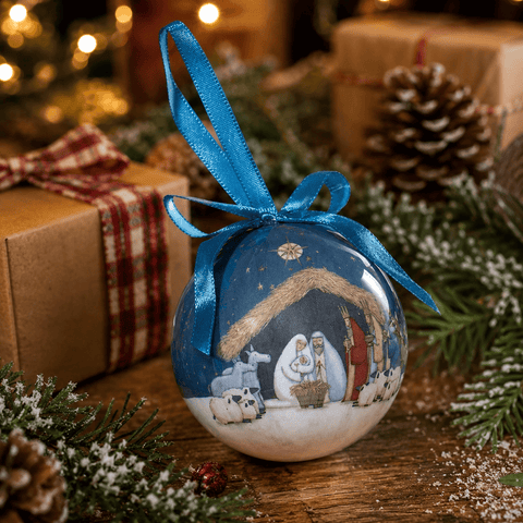 Three Kings Baubles Three Kings Vintage Mixed Pack Nativity Baubles – Pack Of 14