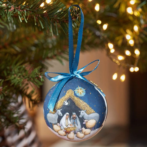 Three Kings Baubles Three Kings Vintage Mixed Pack Nativity Baubles – Pack Of Two