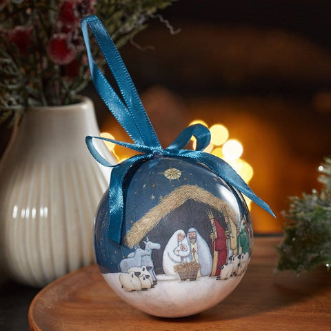 Three Kings Baubles Three Kings Vintage Mixed Pack Nativity Baubles – Pack Of Two