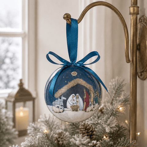 Three Kings Baubles Three Kings Vintage Mixed Pack Nativity Baubles – Pack Of Two