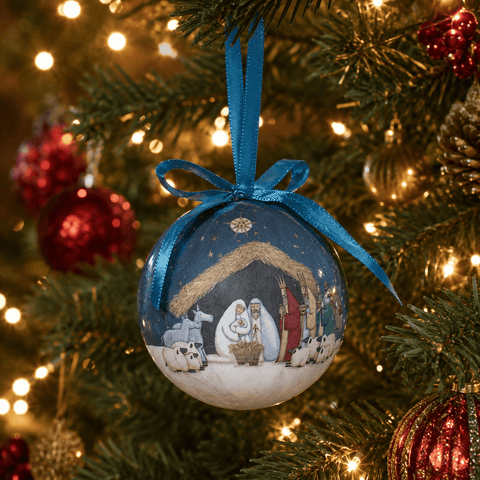 Three Kings Baubles Three Kings Vintage Mixed Pack Nativity Baubles – Pack Of Two