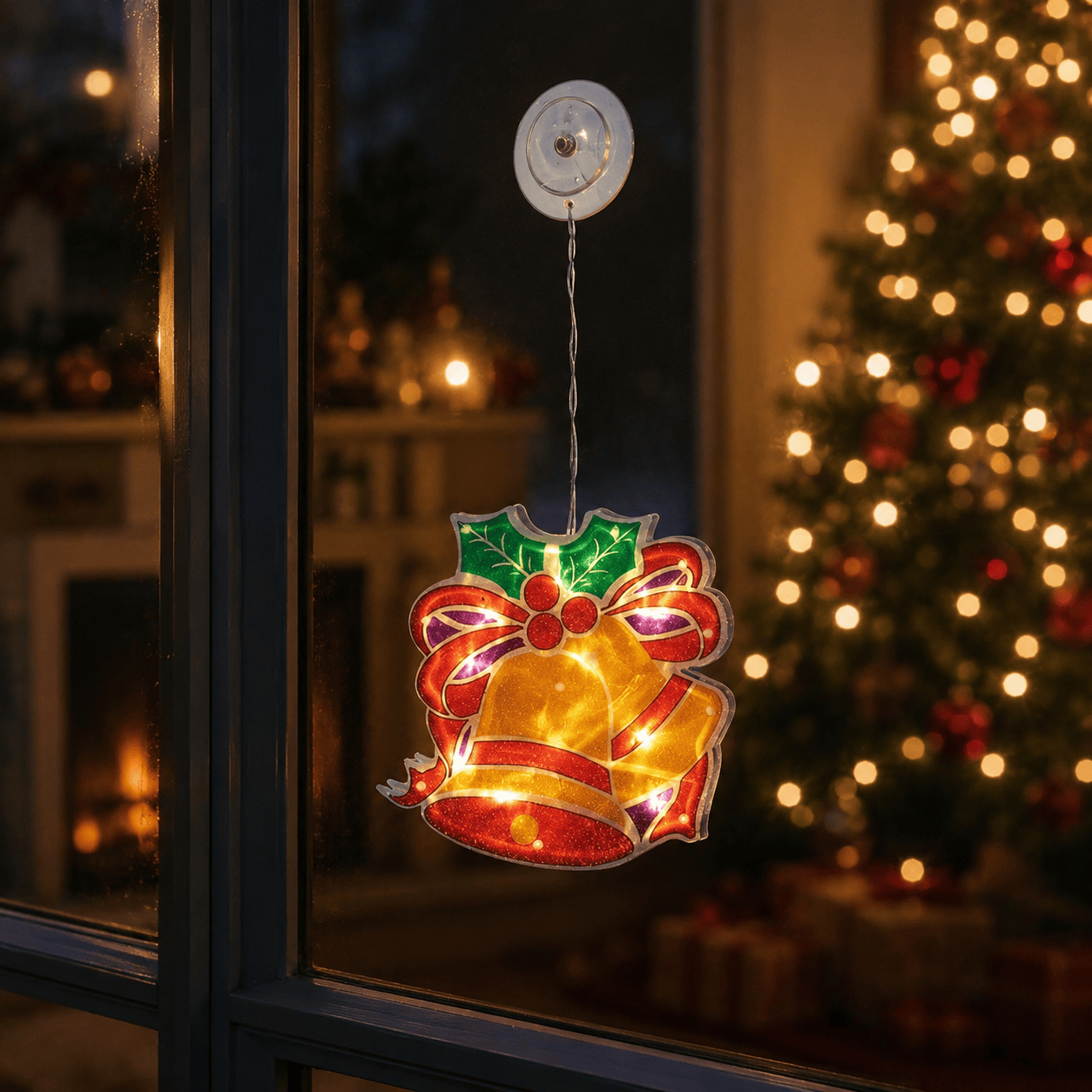 Three Kings Christmas Lit hanging Decor Three Kings Vintage WindoBells – Bell Design