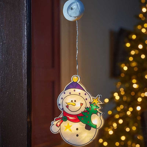 Smart Garden Christmas Lit hanging Decor Three Kings Vintage WindoFrosty – Snowman
