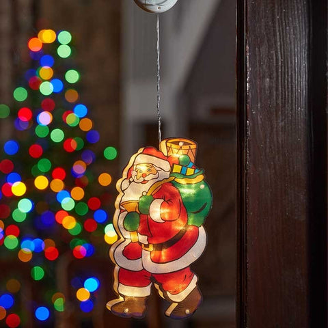 Smart Garden Christmas Lit hanging Decor Three Kings Vintage WindoSanta