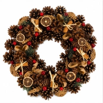 Three Kings Christmas Wreaths Three Kings Winter Spice Christmas Wreath – 30cm