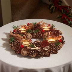 Three Kings Candle Holder Three Kings Winter Spice Quartet Candle Holder 33cm