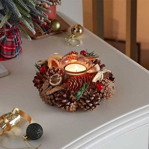Three Kings Candle Holder Three Kings Winter Spice Solo Candle Holder 15cm