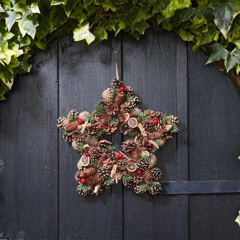 Three Kings Wreaths & Garlands Three Kings Winter Spice Star Wreath