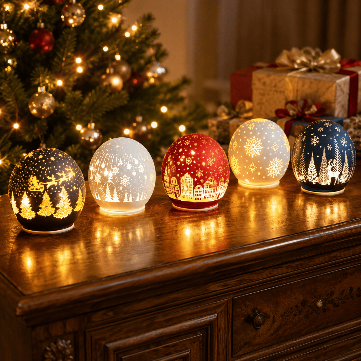 Three Kings Lanterns Christmas Three Kings WonderGlobe Globe Christmas Decoration - Onyx
