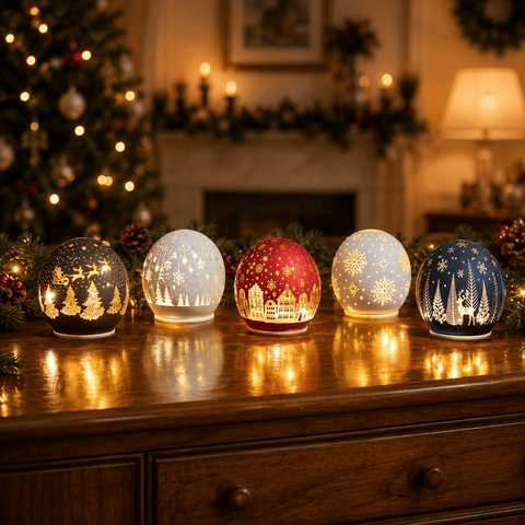 Three Kings Lanterns Christmas Three Kings WonderGlobe Globe Christmas Decoration - Onyx