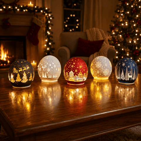 Three Kings Lanterns Christmas Three Kings WonderGlobe Globe Christmas Decoration - Onyx