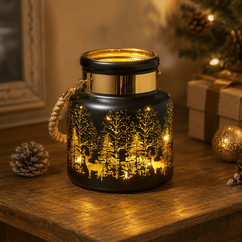 Three Kings Lanterns Christmas Three Kings Wonderland Lantern Christmas Decoration - Onyx
