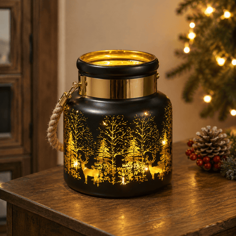 Three Kings Lanterns Christmas Three Kings Wonderland Lantern Christmas Decoration - Onyx