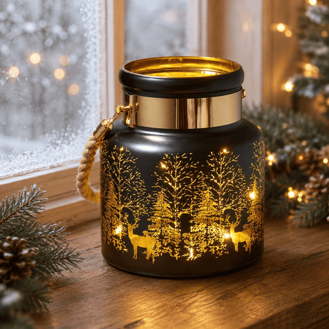 Three Kings Lanterns Christmas Three Kings Wonderland Lantern Christmas Decoration - Onyx