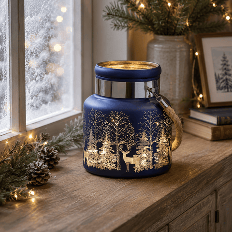 Three Kings Lanterns Christmas Three Kings Wonderland Lantern Christmas Decoration - Sapphire