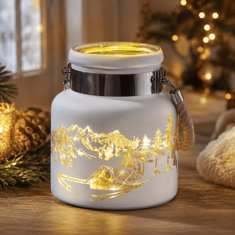Three Kings Lanterns Christmas Three Kings Wonderland Lantern Christmas Decoration - White