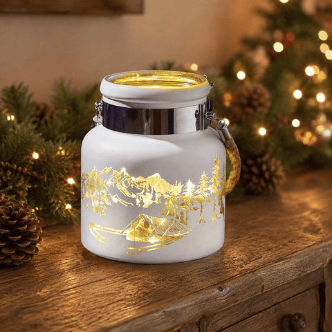 Three Kings Lanterns Christmas Three Kings Wonderland Lantern Christmas Decoration - White