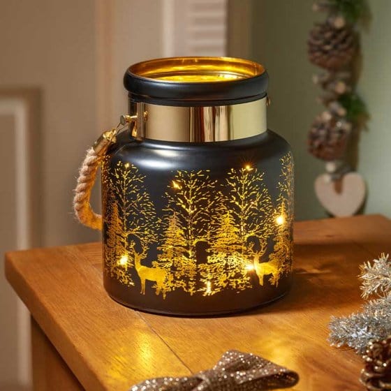Three Kings Lanterns Christmas Three Kings Wonderland Lantern - Onyx