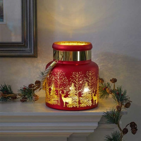 Three Kings Lanterns Christmas Three Kings Wonderland Lantern - Ruby