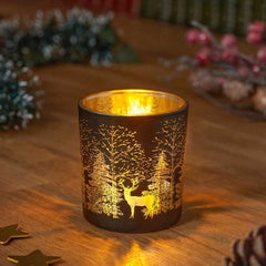 Three Kings Lanterns Christmas Three Kings Wonderland T-Light Holder - Onyx