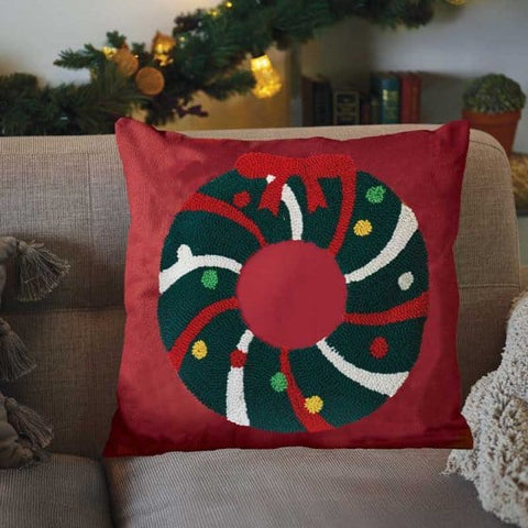 Three Kings Cushions Xmas Three Kings Wreath Cushion