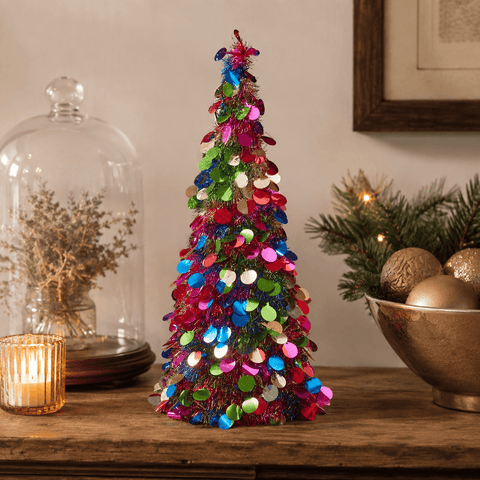 Three Kings Tinsel Trees Three Kings X-Bling! Bauble Cone Christmas Decoration