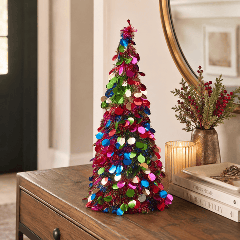 Three Kings Tinsel Trees Three Kings X-Bling! Bauble Cone Christmas Decoration