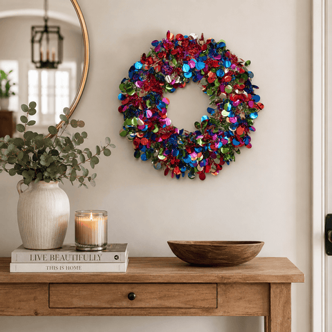 Three Kings Christmas Wreaths Three Kings X-Bling! Bauble Wreath – 45cm