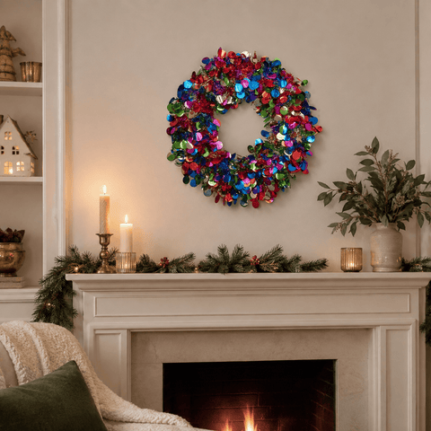 Three Kings Christmas Wreaths Three Kings X-Bling! Bauble Wreath – 45cm