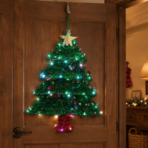 Three Kings Christmas Lit Decor Three Kings X-Bling! InLit Tinsel Christmas Tree Decoration