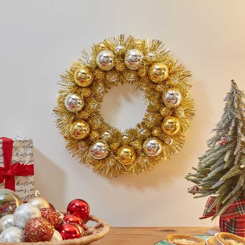 Three Kings Wreaths & Garlands Three Kings X-Bling! Mixed Case Bauble Wreath Decoration