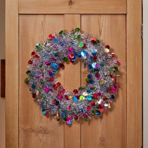 Three Kings Wreaths & Garlands Three Kings X-Bling! Silver Bauble Wreath 45cm