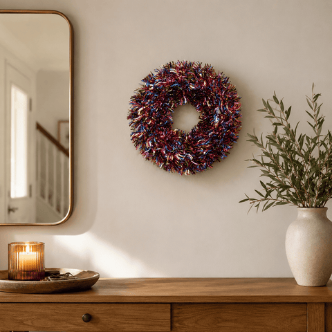 Three Kings Christmas Wreaths Three Kings X-Bling! Tinsel Wreath – 45cm