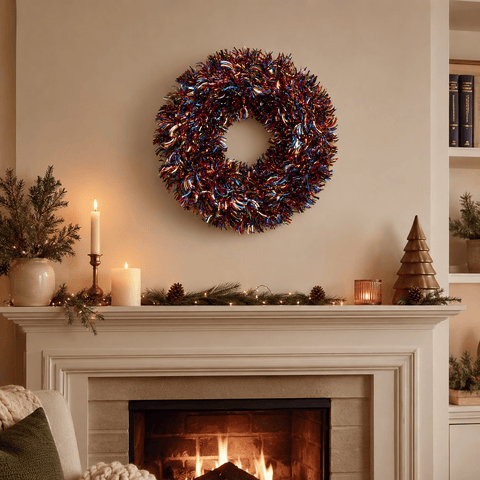 Three Kings Christmas Wreaths Three Kings X-Bling! Tinsel Wreath – 45cm